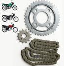 Kit Relação Transmissão Tração Completa Honda Titan Fan 125 2000 Até 2008