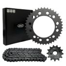 Kit Relaçao Transmissao XTZ 250 LANDER 2006 A 2008 Com Retentor VAZ Black Edition