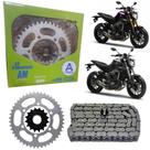 Kit Relação Yamaha Mt09 Kmc Am Gold C/ Retentor 2009 2010 2011 2012 2013 2014 2015