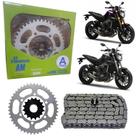 Kit Relação Yamaha Mt09 Kmc Am Gold Com Retentor 2009 2010 2011 2012 2013 2014 2015