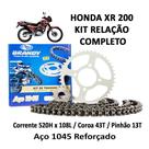 Kit relacco brandy corrente, coroa e pinhao xr200 / nx200 Kit relacco brandy corrente, coroa e pinhao xr200 / nx200