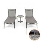 Kit Relax 2 Espreguiçadeiras Piscina Verona Tela Textilene Alumínio Fendi Nossa Kasa Kit Relax 2 Espreguiçadeiras Piscina Verona Tela Textilene Alumínio Fendi Nossa Kasa