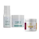 Kit Relaxamento para Cachos Guanidina 500g + Líquido Ativador 300ml + Neutralizante 500g