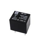 Kit Relé Miniatura MAD-S-124-C 7a/120Vca - 5 Terminais - 1 Contato Reversível - 24Vcc - 10 peças