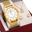 Kit Relogio Champion Feminino Elegance + Conjunto Semi Joia CN25814E