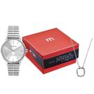Kit Relógio + Colar Mondaine Prata Feminino 32774L0MKNE2K1 Kit Relógio + Colar Mondaine Prata Feminino 32774L0MKNE2K1