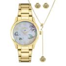 Kit Relógio Coleção Disney Pequena Sereia Dourado + Colar e Brincos Kit Relógio Coleção Disney Pequena Sereia Dourado + Colar e Brincos