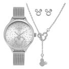 Kit Relógio Condor Disney Mickey Feminino CO2036MZN/K4K Prata