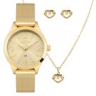 Kit Relógio Condor Feminino Dia A Dia Dourado - CO2035NWV/K4X