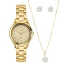 Kit Relógio Condor Feminino Mini Dourado - CO2035OAH/K4X