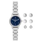 Kit Relógio Condor Feminino Mini Prata - CO2035NZN/K4A Kit Relógio Condor Feminino Mini Prata - CO2035NZN/K4A
