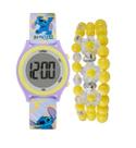 Kit Relógio Condor Kids Infantil kit Pulseira Stitch Cobj3 Kit Relógio Condor Kids Infantil kit Pulseira Stitch Cobj3