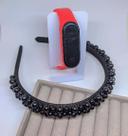Kit Relógio Digital Led Prova água Bracelete Adulto Infantil Feminino + Arco Tiara Arquinho Cabelo Pérolas Bordada Kit Relógio Digital Led Prova água Bracelete Adulto Infantil Feminino + Arco Tiara Arquinho Cabelo Pérolas Bordada