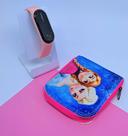 Kit Relógio Digital Led Pulseira Silicone Prova água Ajustável Meninos/Meninas + Carteira Infantil Desenho Animado Moda