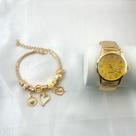 Kit relógio e pulseira conjunto