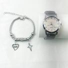 Kit relógio e pulseira conjunto