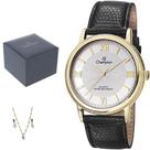 Kit Relógio Feminino Champion Pulseira Couro Preto Ch22797w Kit Relógio Feminino Champion Pulseira Couro Preto Ch22797w