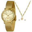 Kit Relógio Feminino Lince Dourado LRGM050L34 K0HBC2KX Kit Relógio Feminino Lince Dourado LRGM050L34 K0HBC2KX