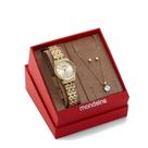 Kit Relógio Feminino Mondaine Dourado 32608LPMKDE1K1
