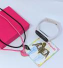 Kit Relógio Infantil Digital Led Menina Silicone Ajustável Esporte + Colares Best friends Colar da Amizade Presente