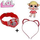 Kit Relógio Infantil Digital Pisca Luz Led Colorido + Tiara Arquinho Cabelo Princesas Disney Presente Unicórnio Barbie Kit Relógio Infantil Digital Pisca Luz Led Colorido + Tiara Arquinho Cabelo Princesas Disney Presente Unicórnio Barbie