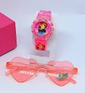 Kit Relógio Infantil Digital Pisca Luz Led Princesas Disney + Óculos de Sol Coração Degrade Luxo Moda blogueirinha 2024 Kit Relógio Infantil Digital Pisca Luz Led Princesas Disney + Óculos de Sol Coração Degrade Luxo Moda blogueirinha 2024
