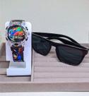 Kit Relógio Infantil Digital Pisca Luz + Óculos de Sol Moda