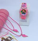 Kit Relógio Infantil Digital Pisca Luz Toca Musica + Colar Duplo Amizade Best Friends forever Menino Menina Homem Aranha