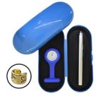 Kit Relogio Lapela + Lanterna + Estojo Estagio Enfermagem