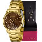 Kit Relógio Lince Dourado Lrgj154l40 K05cn1kx Com Conjunto Kit Relógio Lince Dourado Lrgj154l40 K05cn1kx Com Conjunto