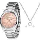 Kit Relógio Lince Feminino Prata LRMM051L38 K0HPR2SX Kit Relógio Lince Feminino Prata LRMM051L38 K0HPR2SX