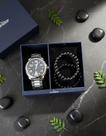 Kit Relógio masculino Condor prata speed 48mm CO2115MYKK4A