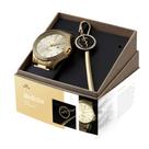 Kit Relógio Masculino Profissões Medicina Dourado - Seculus Kit Relógio Masculino Profissões Medicina Dourado - Seculus