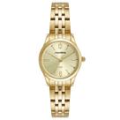 Kit Relógio Mondaine Dourado com Colar e Brincos 32720LPMKDE1K1