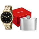 Kit Relógio Mondaine Masculino Casual Dourado 99590GPMVDA3K1