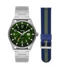 Kit Relógio Orient Masculino SolarTech Prata MBSS1453 E2SX Kit Relógio Orient Masculino SolarTech Prata MBSS1453 E2SX