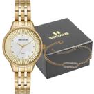 Kit Relógio Seculus Feminino Com Pulseira 77177LPSKDS1K2 Kit Relógio Seculus Feminino Com Pulseira 77177LPSKDS1K2