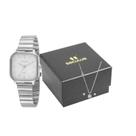 Kit Relógio SECULUS Feminino Quadrado Prata Com Colar e Brincos REF. 77110L0SVNS3K2 Kit Relógio SECULUS Feminino Quadrado Prata Com Colar e Brincos REF. 77110L0SVNS3K2
