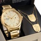 Kit Relógio Seculus Masculino com Cordão Santo Expedito 20892GPSKDA1K1 Kit Relógio Seculus Masculino com Cordão Santo Expedito 20892GPSKDA1K1