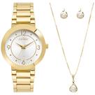 Kit Relógio+Semijoias Condor Dourado Feminino CO2035NNY/K4B Kit Relógio+Semijoias Condor Dourado Feminino CO2035NNY/K4B