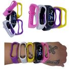 Kit relógio troca 5 pulsieras digital led infantil adulto feminino