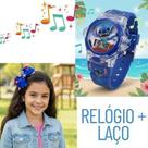 Kit relógios Infantil Digital Pisca Luz Led Persongem Stitch Lilo Angel + Laço de Cabelo Presilha bico de Pato Meninas Kit relógios Infantil Digital Pisca Luz Led Persongem Stitch Lilo Angel + Laço de Cabelo Presilha bico de Pato Meninas