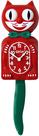 Kit Reloj Kit-Cat Edición Limitada Rojo y Verde 39 cm