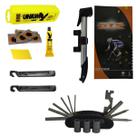 Kit Remendo Bomba Ferramentas Pneu Espatula Bike Consertar Remendar Furo Camara