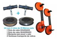 Kit Remoção De Para-brisa Par Ventosas Manipulo E Cabo