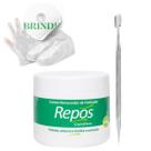 Kit Removedor de Cutículas Repos 500g Profissional + Espátula Inox Dupla