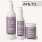 Kit Reparo Absoluto Shampoo Condicionador Mascara Capilar Proteina da Seda 1L Lore Hair