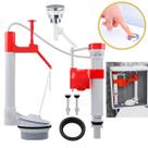 Kit Reparo Caixa Acoplada Vaso Sanitario Assento Banheiro Descarga Higienico Lavabo Botao Acionamento Superior Kit Reparo Caixa Acoplada Vaso Sanitario Assento Banheiro Descarga Higienico Lavabo Botao Acionamento Superior