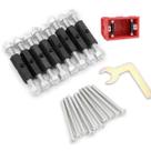 Kit Reparo Caixa Tomada Tipo 118 Ajustável Suporte Fixação Regulável Universal com 10 peças Kit Reparo Caixa Tomada Tipo 118 Ajustável Suporte Fixação Regulável Universal com 10 peças
