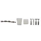 Kit Reparo Conectores Som Automotivo 4 Vias Terminal 6,3mm Macho Fêmea